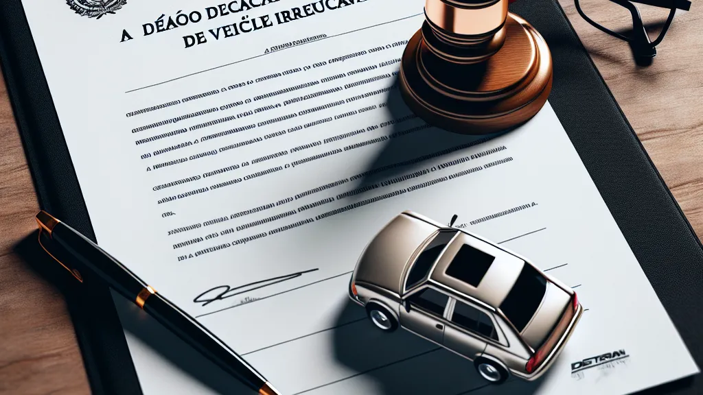 Modelo de Ação Declaratória de Baixa Definitiva de Veículo Irrecuperável contra DETRAN/UF com Pedido de Tutela Jurisdicional para Exclusão de Obrigações Tributárias e Multas