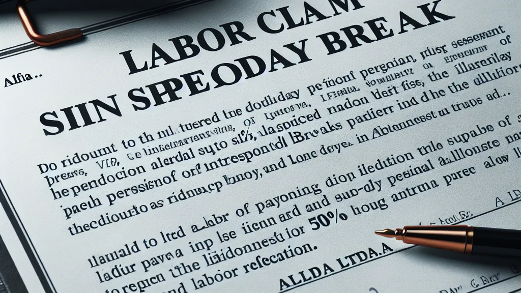 Modelo de Reclamação Trabalhista contra Empresa Alfa Ltda. por supressão ilegal do intervalo intrajornada, com pedido de pagamento do período suprimido acrescido de adicional de 50% e reflexos trabalhistas