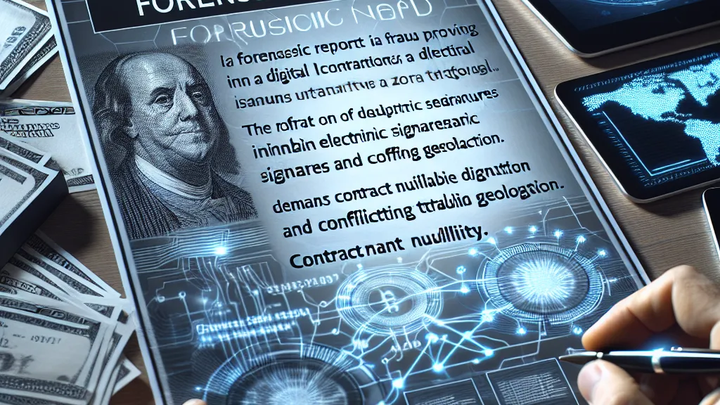 Modelo de Manifestação sobre laudo pericial que comprova fraude em contrato digital com assinaturas eletrônicas inválidas e geolocalização divergente, requerendo nulidade contratual e indenização contra Banco Banrisul