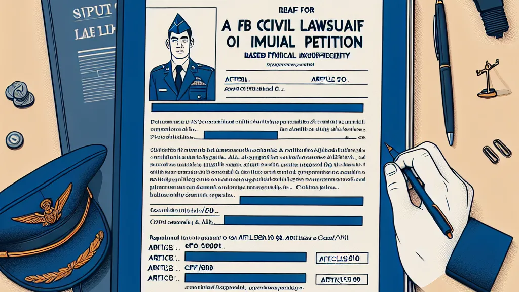 Modelo de Petição inicial de ação cível com pedido de gratuidade de justiça para sargento da Aeronáutica, fundamentada na insuficiência financeira e amparada pela CF/88, art. 5º, LXXIV e CPC/2015, art. 98 e CPC/2015, art. 99