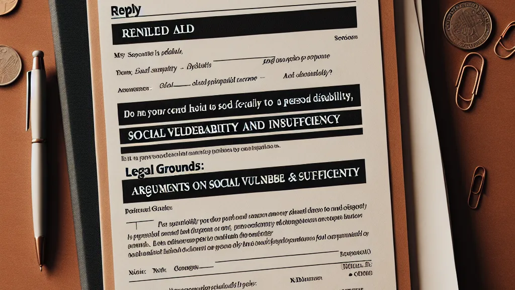 Modelo de Réplica à manifestação do INSS para concessão do benefício assistencial BPC/LOAS a pessoa com deficiência, contestando negativa por renda per capita superior e fundamentando vulnerabilidade social e insuficiência...