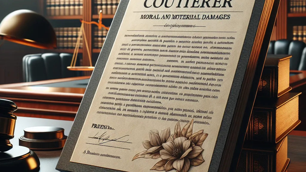 Modelo de Contestação em ação de indenização por danos morais e materiais decorrente de acidente de trânsito, defendendo ausência de culpa do réu e a responsabilidade exclusiva do autor conforme Código de Trânsito Brasi...
