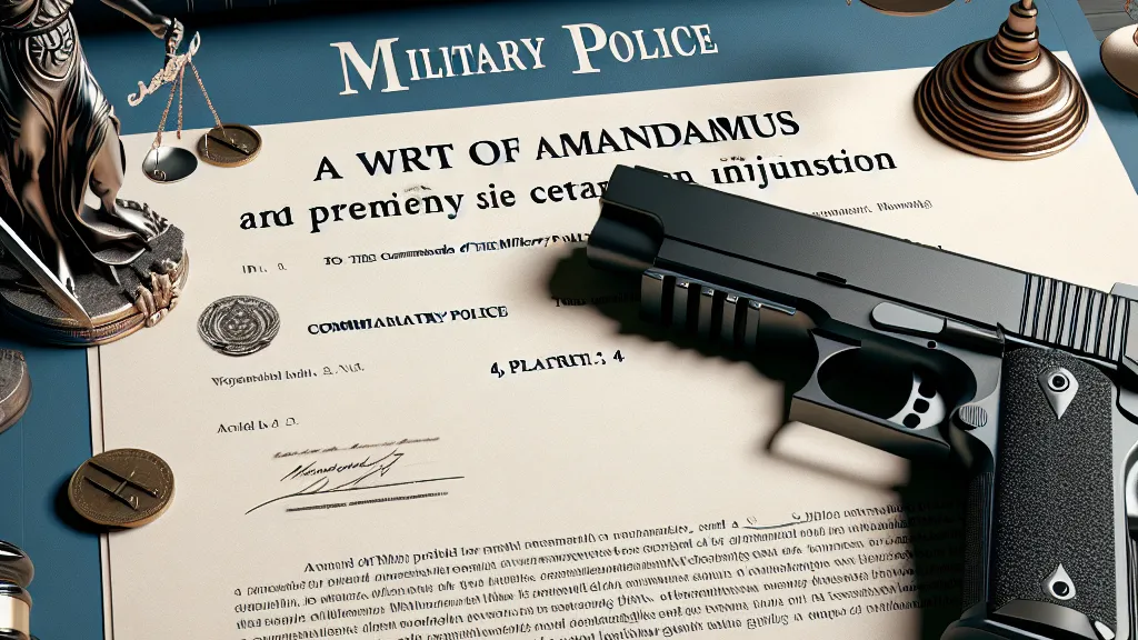 Modelo de Mandado de segurança com pedido liminar impetrado por policial militar contra Comandante da Polícia Militar para assegurar direito líquido e certo à aquisição de arma de fogo, com fundamentação na Lei 10.826/2003, art. 6º, § 4º...