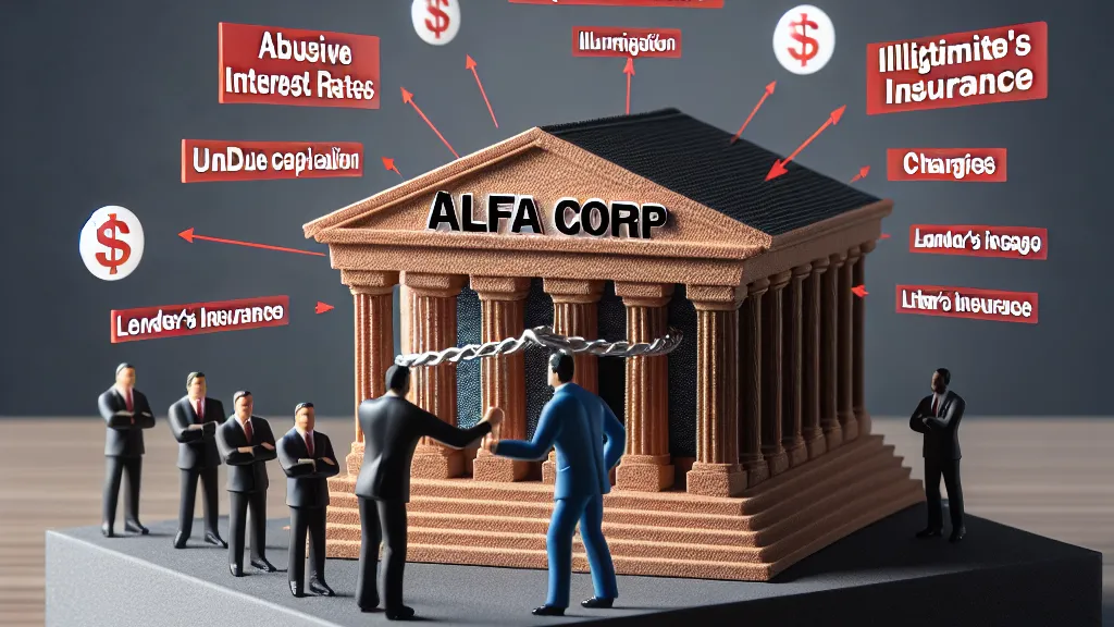Modelo de Ação revisional de contrato bancário proposta por consumidor contra Banco Alfa S.A. para revisão de juros abusivos, capitalização indevida, tarifas ilegítimas, seguro prestamista e repetição de indébito com fun...