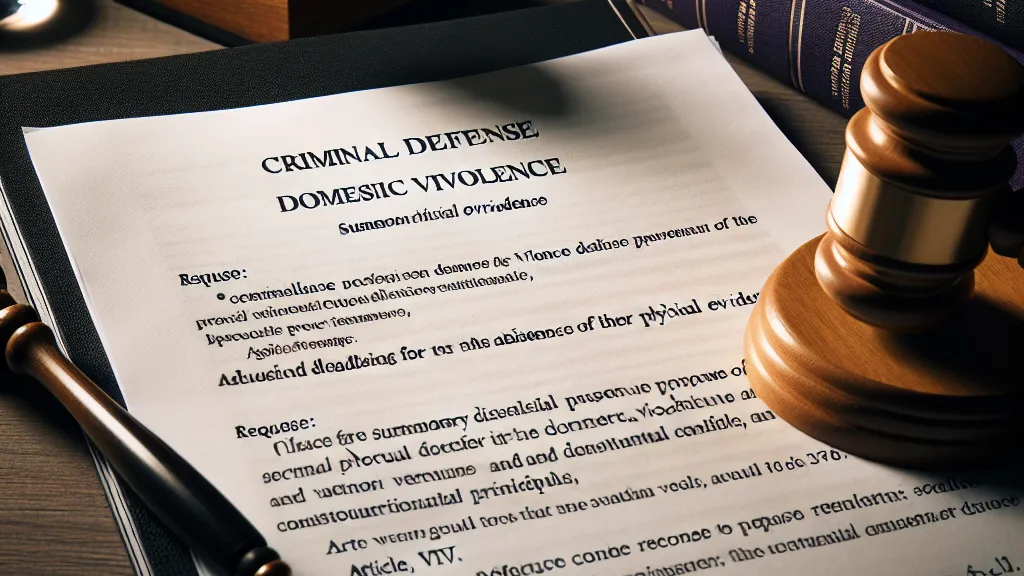 Modelo de Resposta à acusação criminal de vias de fato em contexto de violência doméstica, alegando ausência de provas materiais, requerendo absolvição sumária com base no CPP, art. 386, VII e princípios constitucionais