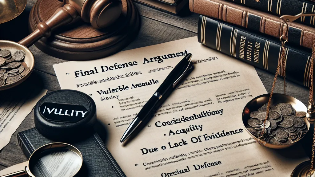 Modelo de Alegações finais de defesa em processo penal por estupro de vulnerável, com pedidos de nulidade, absolvição por insuficiência de provas e observância dos princípios constitucionais do contraditório, ampla defesa...